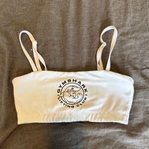 Gymshark White Lifting Club Sports Bra